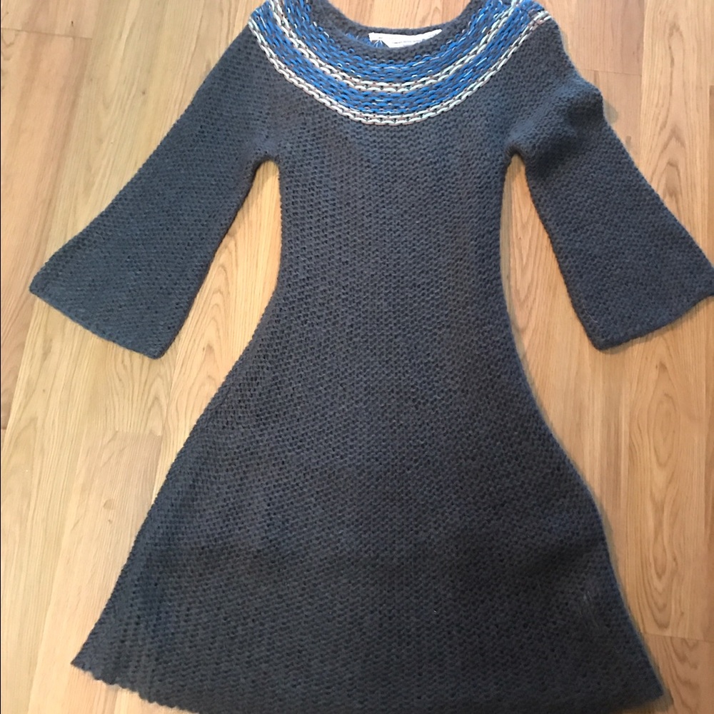 Boho Climb High Anthro knit dress M